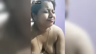Indian Married Woman Teasing And Playing With Herself Alone