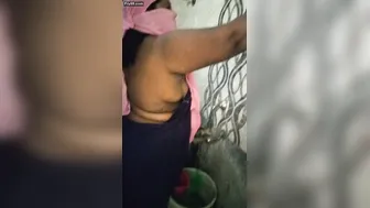 Mallu Aunty Cleaning Naked Exposing Her Curves And Hairy Pussy