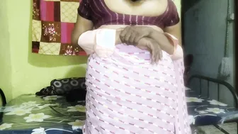 Neighbor Aunty Sneaking Over For A Rough Fuck On Period