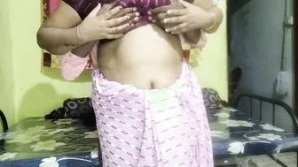Neighbor Aunty Sneaking Over For A Rough Fuck On Period