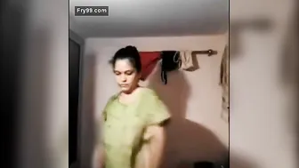 Mature Indian Milf Stripping Completely Naked For Her Lover