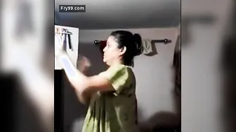Mature Indian Milf Stripping Completely Naked For Her Lover