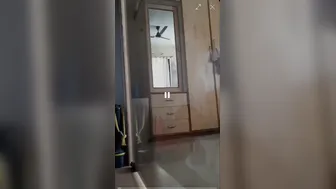 Curvy Aunty Getting Dressed After Bath Caught On Hidden Cam