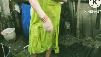 Village Milf Bathing Naked Outdoors And Getting Fucked