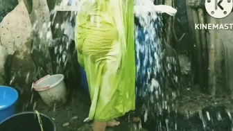 Village Milf Bathing Naked Outdoors And Getting Fucked
