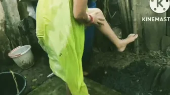 Village Milf Bathing Naked Outdoors And Getting Fucked