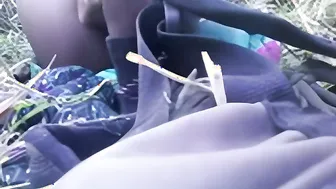 Outdoor Hookup With The Neighbors Wife In Public Garden