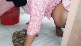 Washing Clothes When He Storms In Pounding My Tamil Pussy Hard