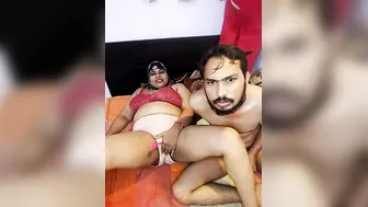 Busty Aunty Riding Dildo Then Getting Fucked By Her Husband