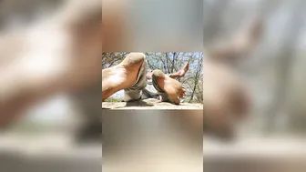 Taking Her Outdoors And Fucking Her Against The Tree Hard