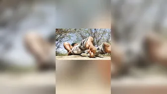 Taking Her Outdoors And Fucking Her Against The Tree Hard