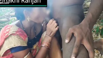 Indian Aunty Getting Fucked Hard Outdoors In The Forest