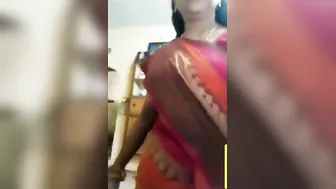 Village Aunty Exposing Massive Boobs On Webcam For Viewers