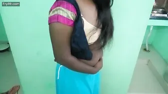 Tamil Milf Teasing In Tight Blouse Before Getting Stripped