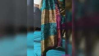 Tamil Aunty Lifting Saree Pressing My Head Down To Eat Her Out