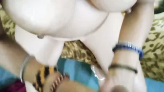 Married Aunty Riding Her Man Showing Off Her Thick Curves