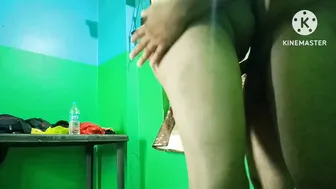 My Thick Desi Aunty Bending Over Showing Her Fat Ass
