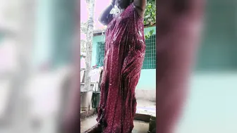 Bengali Village Woman Bathing Naked Filmed Through Window
