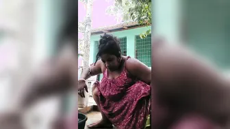 Bengali Village Woman Bathing Naked Filmed Through Window