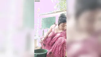 Bengali Village Woman Bathing Naked Filmed Through Window