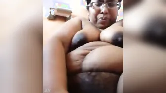 Chubby Married Woman Showing Off Her Fat Juicy Pussy Lips