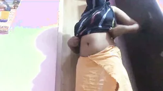 Naughty Tamil Aunty Doing Dirty Striptease Show For The Camera