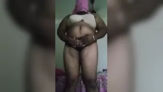 Hot Indian Milf Aunty Stripping And Showing Off Her Sexy Body