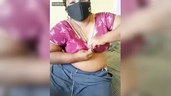 Naked Chennai Aunty Caught Sleeping Without Clothes On Her Bed