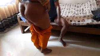 Catching Him Jerking Off So Horny Aunty Rides His Hard Cock