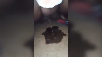 Lankan Aunty Squatting Outdoor And Pissing All Over The Place