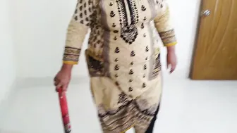 Chubby Married Woman Fucked Raw By Her Man While Sweeping