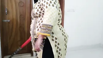 Chubby Married Woman Fucked Raw By Her Man While Sweeping