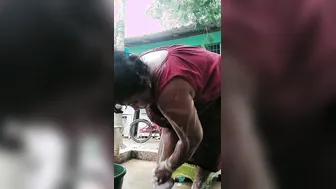 Bengali Village Milf Bathing Outdoors Caught On Hidden Cam