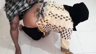 Indian Milf Aunty Exercising Gets Surprised Fucked Rough