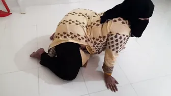 Indian Milf Aunty Exercising Gets Surprised Fucked Rough