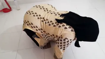 Indian Milf Aunty Exercising Gets Surprised Fucked Rough