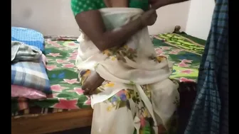 Wife Giving Sloppy Blowjob And Riding Cock In Her Saree