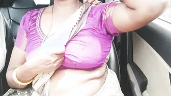 Telugu Stepmom Dirty Talking While Getting Fucked In Car