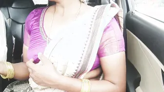 Telugu Stepmom Dirty Talking While Getting Fucked In Car