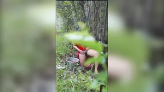 Horny Married Woman Getting Wild In The Jungle Outdoors