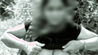 Taking Horny Wife Outdoors Fucking Her Doggy In The Forest