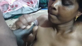 Indian Aunty Swallowing Her Father In Laws Hot Thick Load