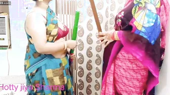 Sharing My Wife With The Housemaid For A Hot Threesome Fuck