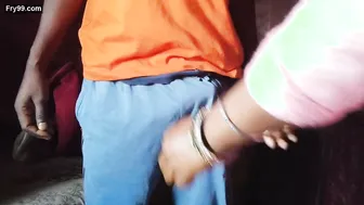 Helpful Wifey Making Hubby Cum While Watching Porn Together