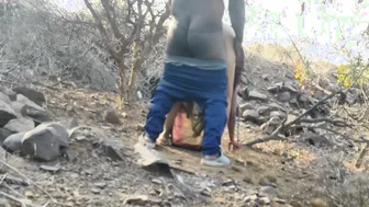 Village Aunty Getting Nailed Outdoors Behind Her House