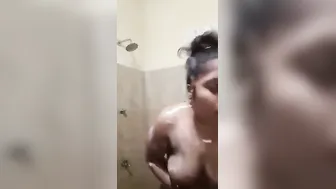 Naughty Desi Aunty Playing With Tits In Bath Spreading Ass