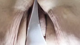 Showing Off My Thick Ass Before Riding Huge Dildo At Home