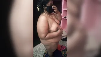 Wife Stripping Naked For Hubby Showing Everything On Camera