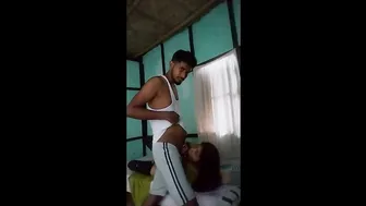 My Aunty On Her Knees Giving Me Sloppy Wet Head At Home