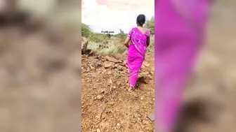Horny Aunty Riding Young Dick Outdoors In Risky Public Sex